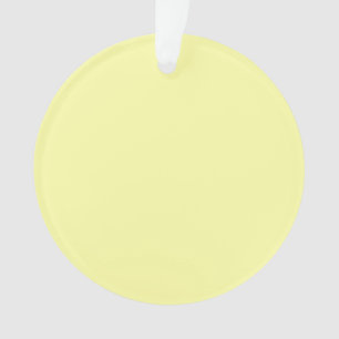 Pastel Lemon Yellow Ornament