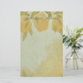 Pastel Lemons Briefpapier (Stehend Vorderseite)