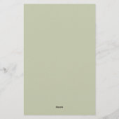 Pastel Lemons Briefpapier (Rückseite)