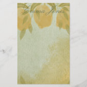 Pastel Lemons Briefpapier (Vorderseite)
