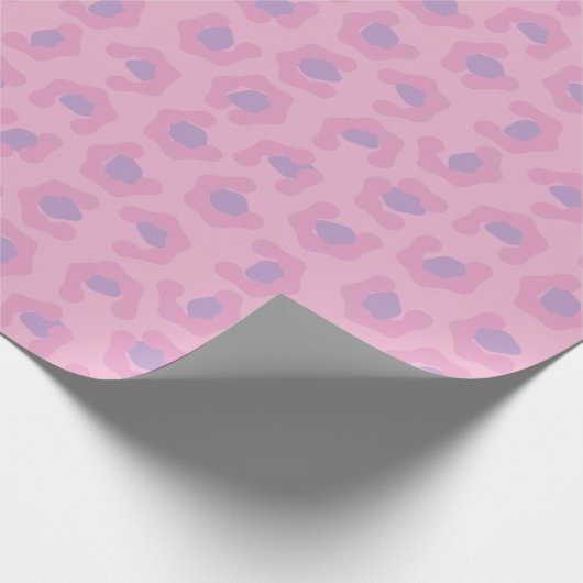 Pastel Leopard Druckgeschenk Wraps Geschenkpapier (Ecke)