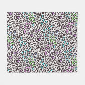 Pastel Leopard Fleecedecke (Vorderseite (Horizontal))