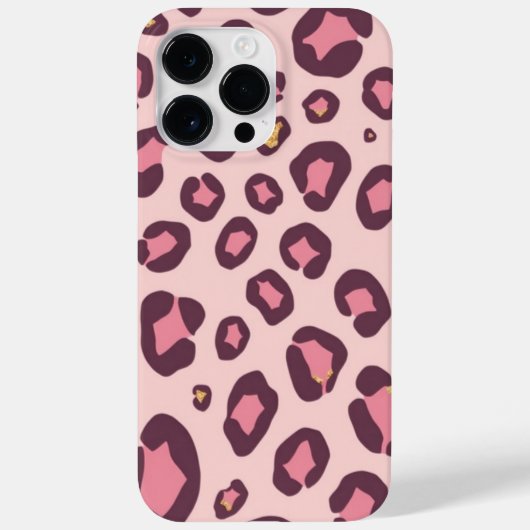 Pastel Leopard Print iPhone Case (Rückseite)