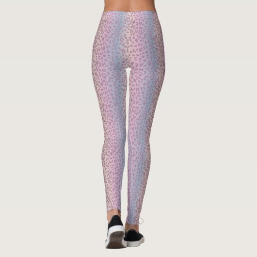 Pastel Leopard Print Leggings (Rückseite)