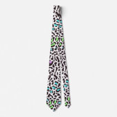 Pastel Leopard Print Pastel Neck Tie Krawatte (Vorderseite)