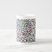 Pastel Leopard Print Porzellantasse (Vorderseite)
