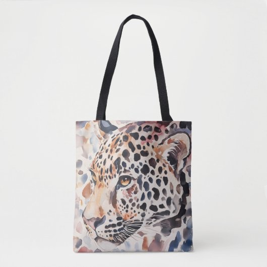 Pastel Leopard Schultertasche Tasche (Vorderseite)