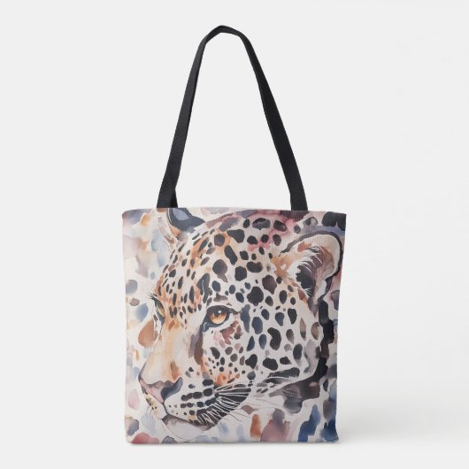Pastel Leopard Schultertasche Tasche (Rückseite)