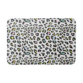 Pastel Leopard Spot Pattern Badematte (Vorderseite)