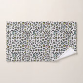 Pastel Leopard Spot Pattern Badhandtuch Set (Handtuch)