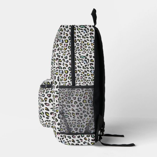Pastel Leopard Spot Pattern Bedruckter Rucksack (Rechts)