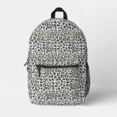 Pastel Leopard Spot Pattern Bedruckter Rucksack (Vorderseite)