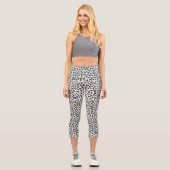Pastel Leopard Spot Pattern Capri Leggings (Vorderseite)