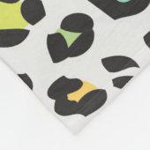 Pastel Leopard Spot Pattern Fleecedecke (Ecke)
