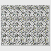 Pastel Leopard Spot Pattern Geschenkpapier (Flach)