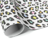 Pastel Leopard Spot Pattern Geschenkpapier (Rolleneckpunkt)