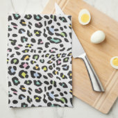 Pastel Leopard Spot Pattern Geschirrtuch (Viertel Falte)