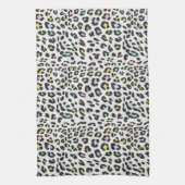 Pastel Leopard Spot Pattern Geschirrtuch (Vertikal)