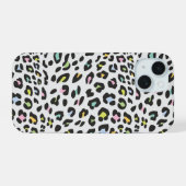 Pastel Leopard Spot Pattern iPhone 15 Hülle (Rückseite (Horizontal))