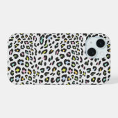 Pastel Leopard Spot Pattern iPhone 15 Hülle (Rückseite (Horizontal))