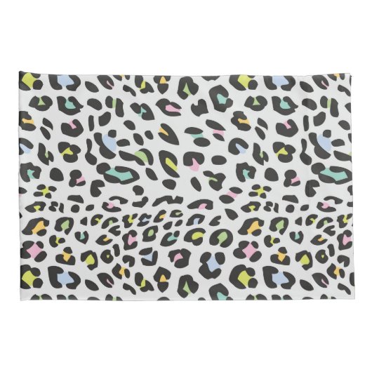 Pastel Leopard Spot Pattern Kissenbezug (Rückseite-Rechts)