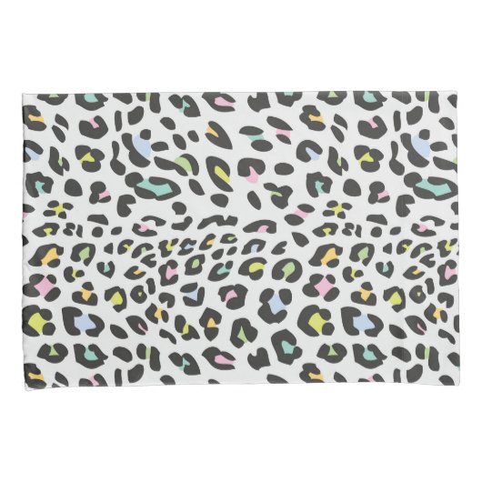 Pastel Leopard Spot Pattern Kissenbezug (Vorderseite-Rechts)