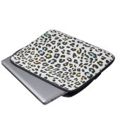 Pastel Leopard Spot Pattern Laptopschutzhülle (Vorne Knopf)