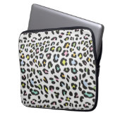Pastel Leopard Spot Pattern Laptopschutzhülle (Vorderseite Links)