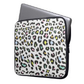 Pastel Leopard Spot Pattern Laptopschutzhülle (Vorderseite Links)