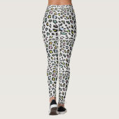 Pastel Leopard Spot Pattern Leggings (Rückseite)
