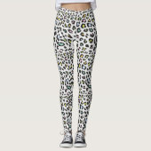 Pastel Leopard Spot Pattern Leggings (Vorderseite)