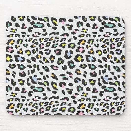 Pastel Leopard Spot Pattern Mousepad (Vorne)