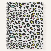 Pastel Leopard Spot Pattern Notizblock (Vorderseite)