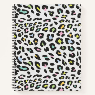 Pastel Leopard Spot Pattern Notizblock