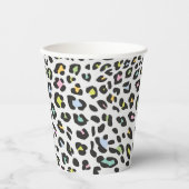 Pastel Leopard Spot Pattern Pappbecher (Vorderseite)