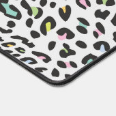 Pastel Leopard Spot Pattern Schreibtischunterlage (Ecke)