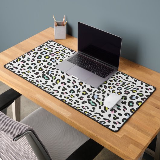 Pastel Leopard Spot Pattern Schreibtischunterlage (Büro 2)