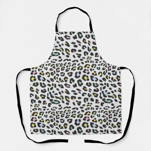 Pastel Leopard Spot Pattern Schürze (Vorderseite)