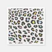 Pastel Leopard Spot Pattern Serviette (Vorderseite)