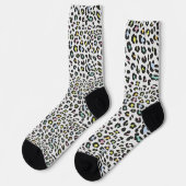 Pastel Leopard Spot Pattern Socken (Linkes Detail)