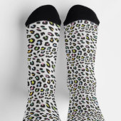 Pastel Leopard Spot Pattern Socken (Oben)