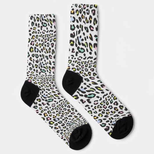 Pastel Leopard Spot Pattern Socken (Rechts)