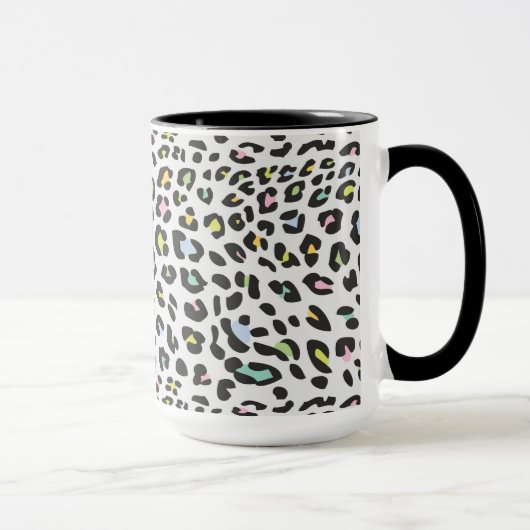 Pastel Leopard Spot Pattern Tasse (Rechts)