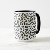 Pastel Leopard Spot Pattern Tasse (VorderseiteRechts)