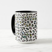 Pastel Leopard Spot Pattern Tasse (Vorderseite Links)