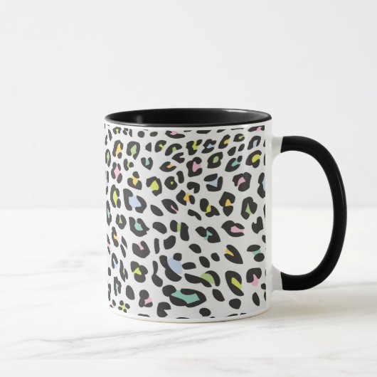 Pastel Leopard Spot Pattern Tasse (Rechts)