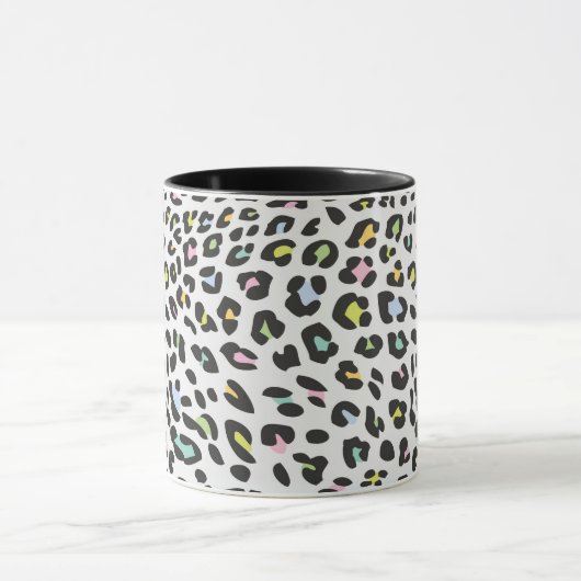 Pastel Leopard Spot Pattern Tasse (Zentrum)