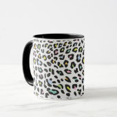 Pastel Leopard Spot Pattern Tasse (Vorderseite Links)