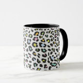 Pastel Leopard Spot Pattern Tasse (VorderseiteRechts)