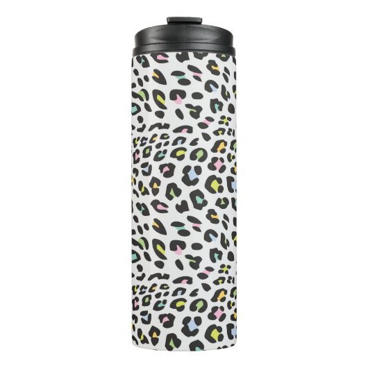 Pastel Leopard Spot Pattern Thermosbecher (Vorderseite)